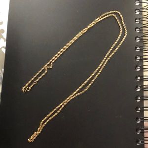 14k gold filled long necklace chain